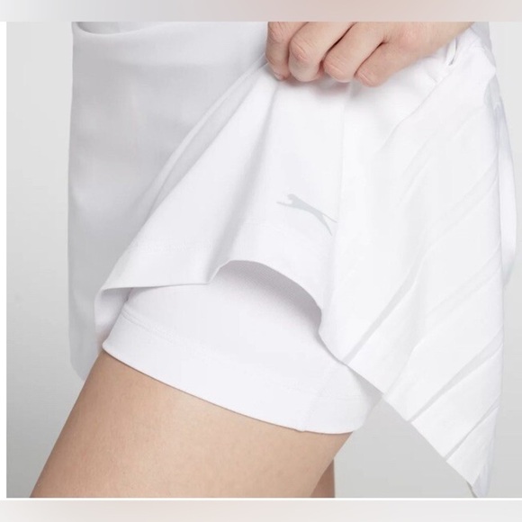 Slazenger Cream Pleated Golf Skirt - Picture 2 of 11